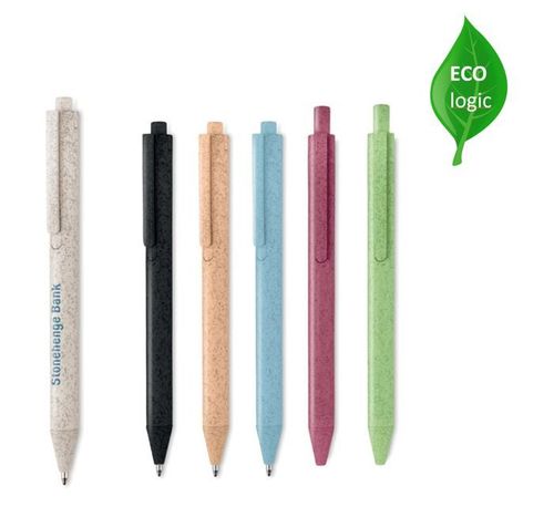 PECAS ballpoint pen with wheat straw